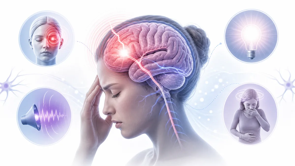 Simptomi migrene i neurološki bolni putevi